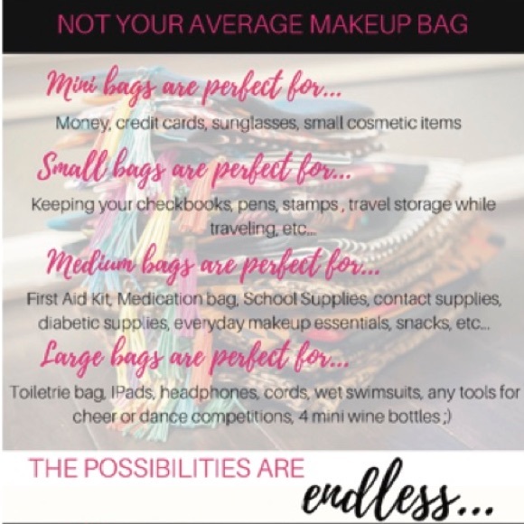 NWT Small Cobalt (Navy) Velvet Makeup Junkie Bag - Picture 4 of 4